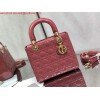 Replica Dior M0565 Medium Lady D-lite Embroidery Bag Pink 9