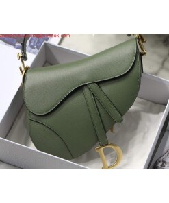 Replica Dior M0446 Saddle Bag Dior Calfskin Bag Green