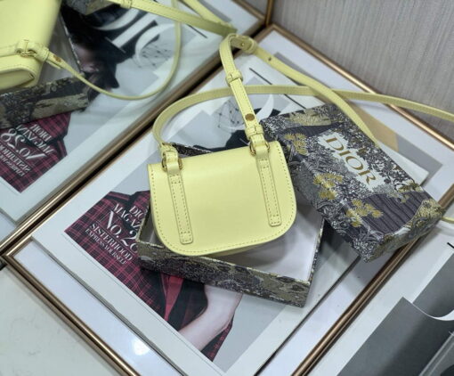 Replica Dior M2278 Mini Bobby bag Yellow Box Calfskin 3
