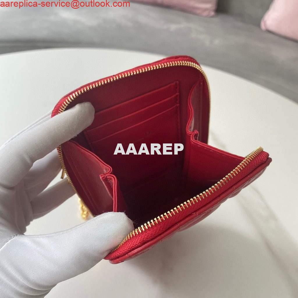Replica Dior S0872 Lady Dior Phone Holder Cannage Lambskin Red 7 Replica Dior S0872 Lady Dior Phone Holder Cannage Lambskin Red 7
