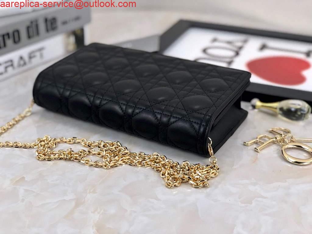 Replica Dior S0204 Lady Dior Pouch Ultramatte Cannage Calfskin Black 3 Replica Dior S0204 Lady Dior Pouch Ultramatte Cannage Calfskin Black 3