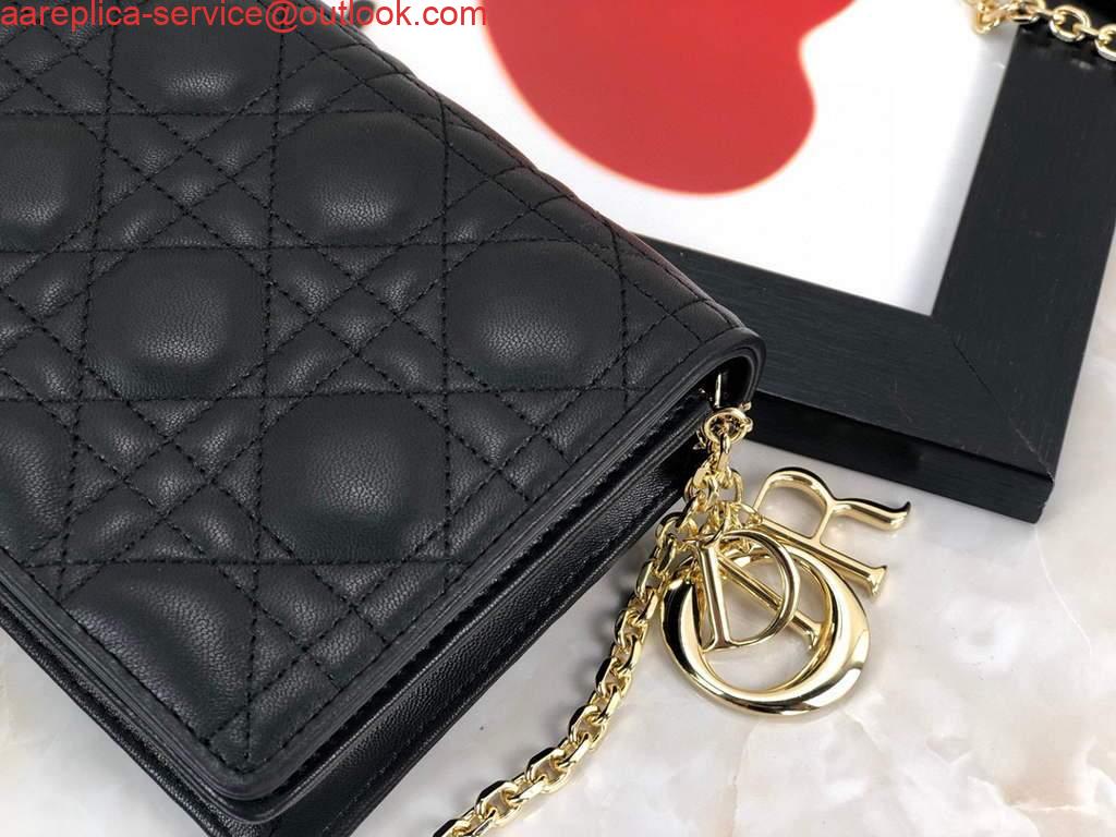 Replica Dior S0204 Lady Dior Pouch Ultramatte Cannage Calfskin Black 6 Replica Dior S0204 Lady Dior Pouch Ultramatte Cannage Calfskin Black 6