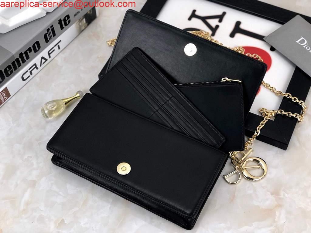 Replica Dior S0204 Lady Dior Pouch Ultramatte Cannage Calfskin Black 7 Replica Dior S0204 Lady Dior Pouch Ultramatte Cannage Calfskin Black 7