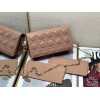 Replica Dior S0204 Lady Dior Pouch Patent Cannage Calfskin Light Pink