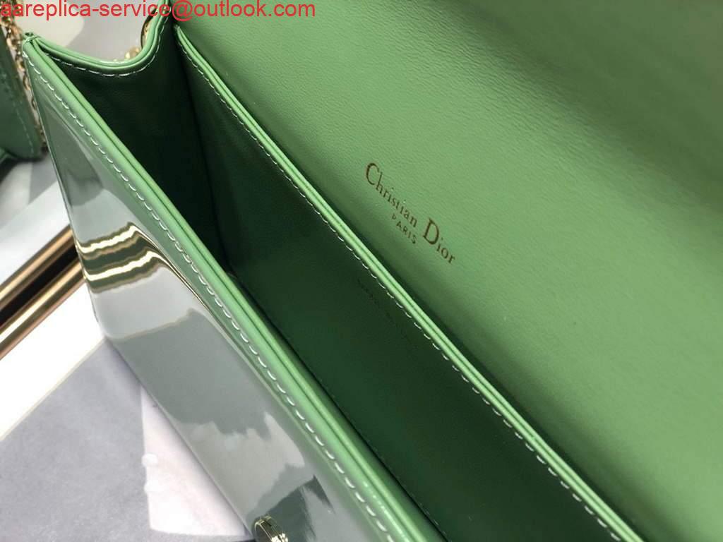 Replica Dior S0204 Lady Dior Pouch Patent Cannage Calfskin Green 7 Replica Dior S0204 Lady Dior Pouch Patent Cannage Calfskin Green 7