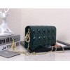 Replica Dior S0204 Lady Dior Pouch Patent Cannage Calfskin Green 9 Replica Dior S0204 Lady Dior Pouch Patent Cannage Calfskin Green 9
