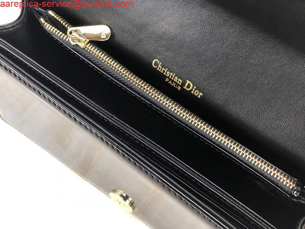 Replica Dior S0204 Lady Dior Pouch Patent Cannage Calfskin Black 8 Replica Dior S0204 Lady Dior Pouch Patent Cannage Calfskin Black 8