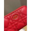 Replica Dior Caro Mini zipper clutch 5087 Red