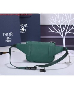 Replica Dior 1ADPO223 Saddle Belt Bag Leather Green 2