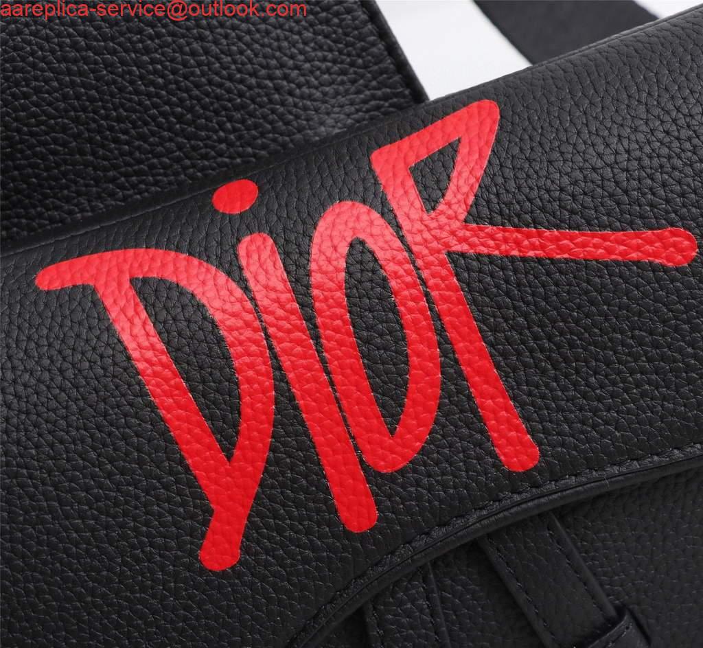 Replica Dior 1ADPO093 Saddle Men Bag Grained Calfskin Black 6 Replica Dior 1ADPO093 Saddle Men Bag Grained Calfskin Black 6