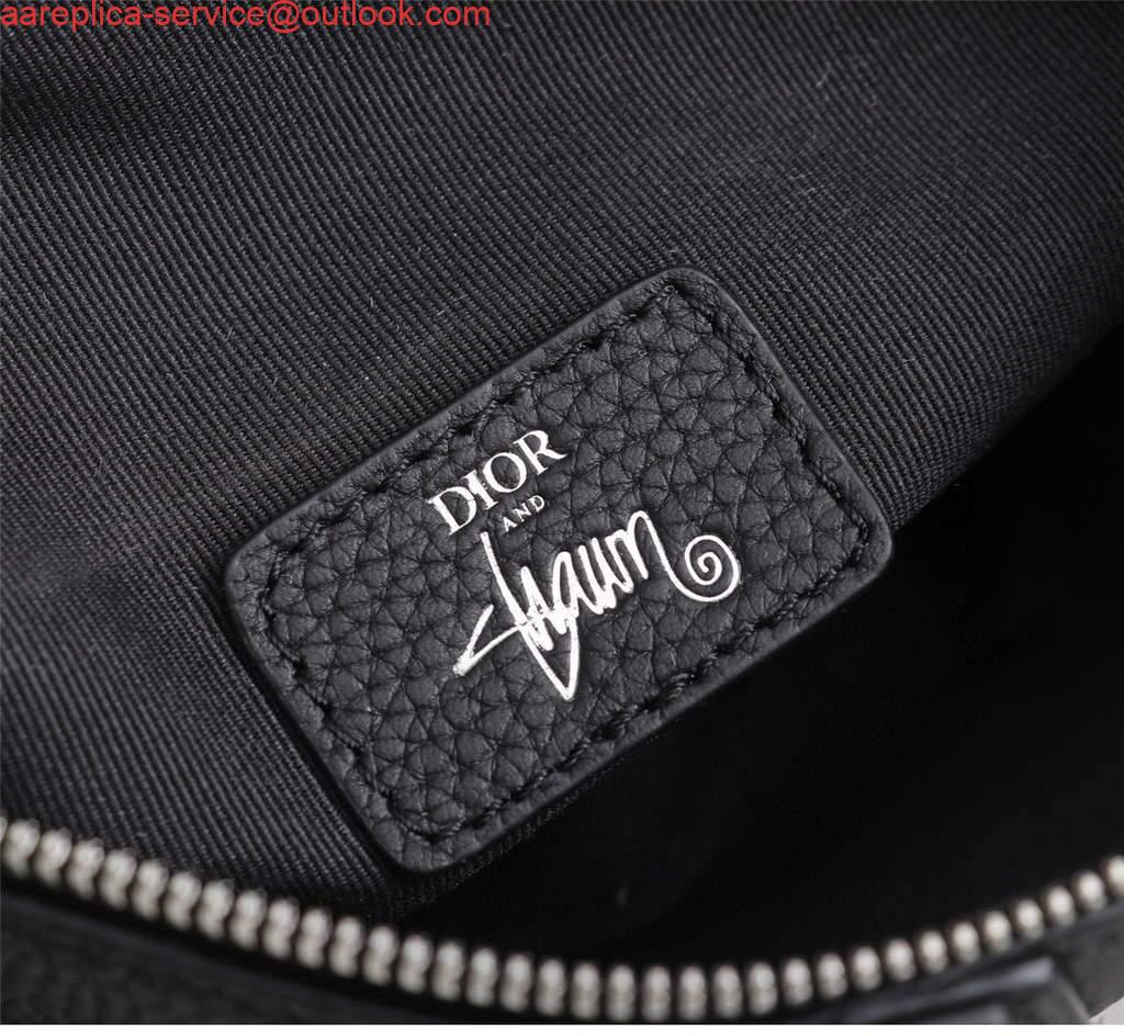Replica Dior 1ADPO093 Saddle Men Bag Grained Calfskin Black 7 Replica Dior 1ADPO093 Saddle Men Bag Grained Calfskin Black 7