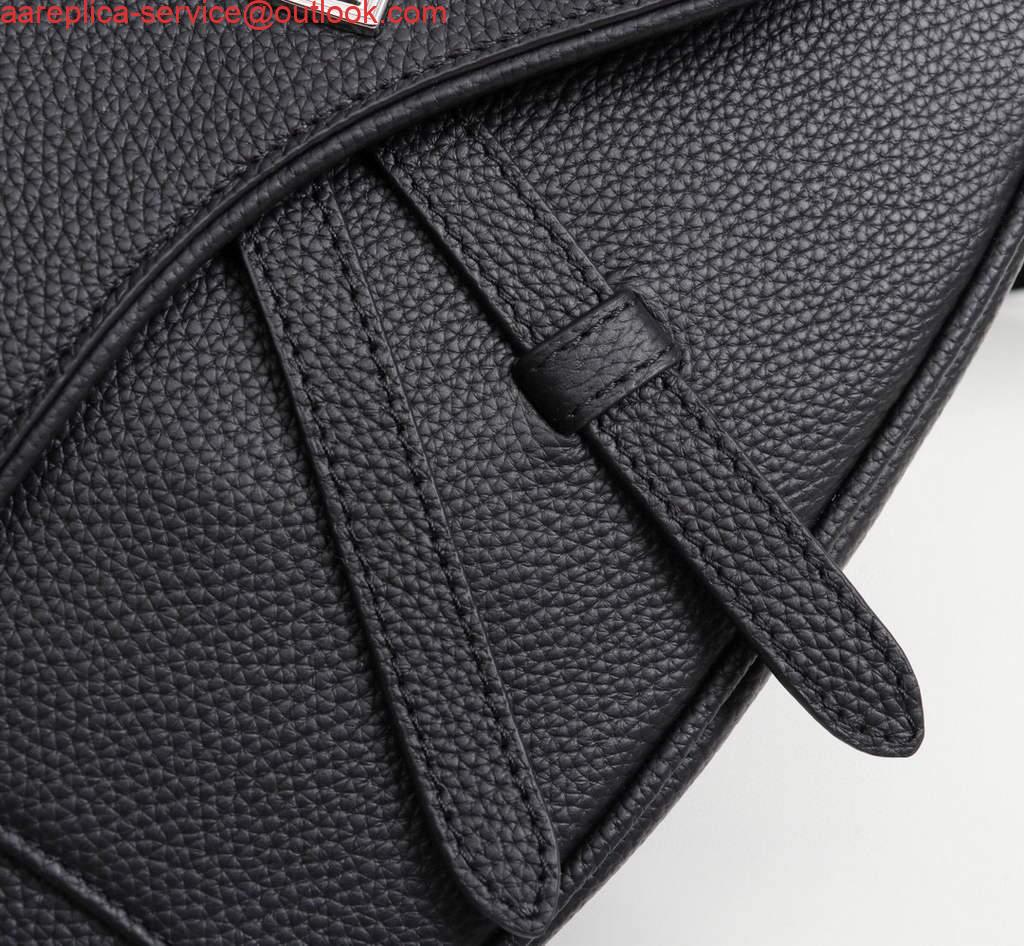 Replica Dior 1ADPO093 Saddle Men Bag Grained Calfskin Black 5 Replica Dior 1ADPO093 Saddle Men Bag Grained Calfskin Black 5