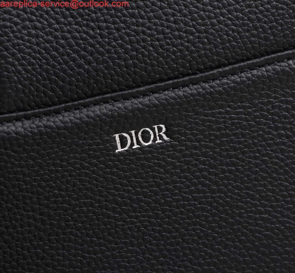 Replica Dior 1ADPO093 Saddle Men Bag Grained Calfskin Black 6 Replica Dior 1ADPO093 Saddle Men Bag Grained Calfskin Black 6