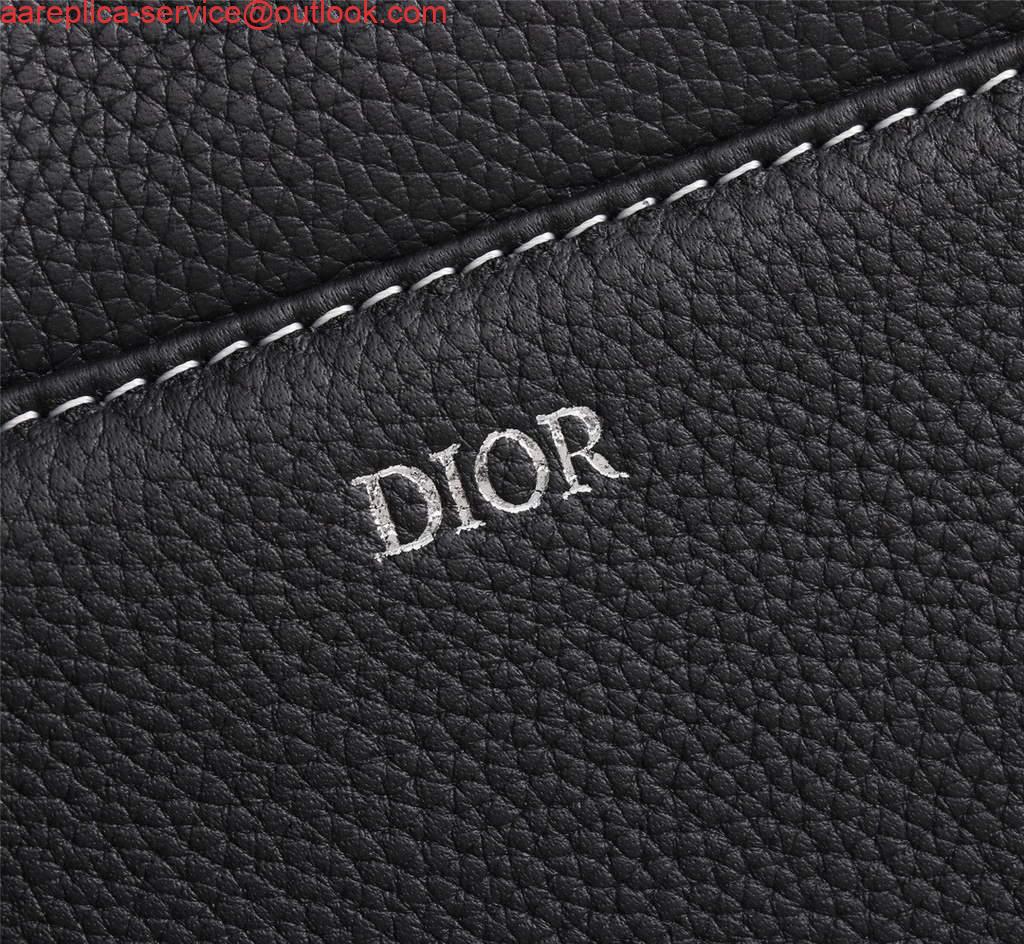 Replica Dior 1ADPO093 Saddle Men Bag Grained Calfskin Black 3 Replica Dior 1ADPO093 Saddle Men Bag Grained Calfskin Black 3