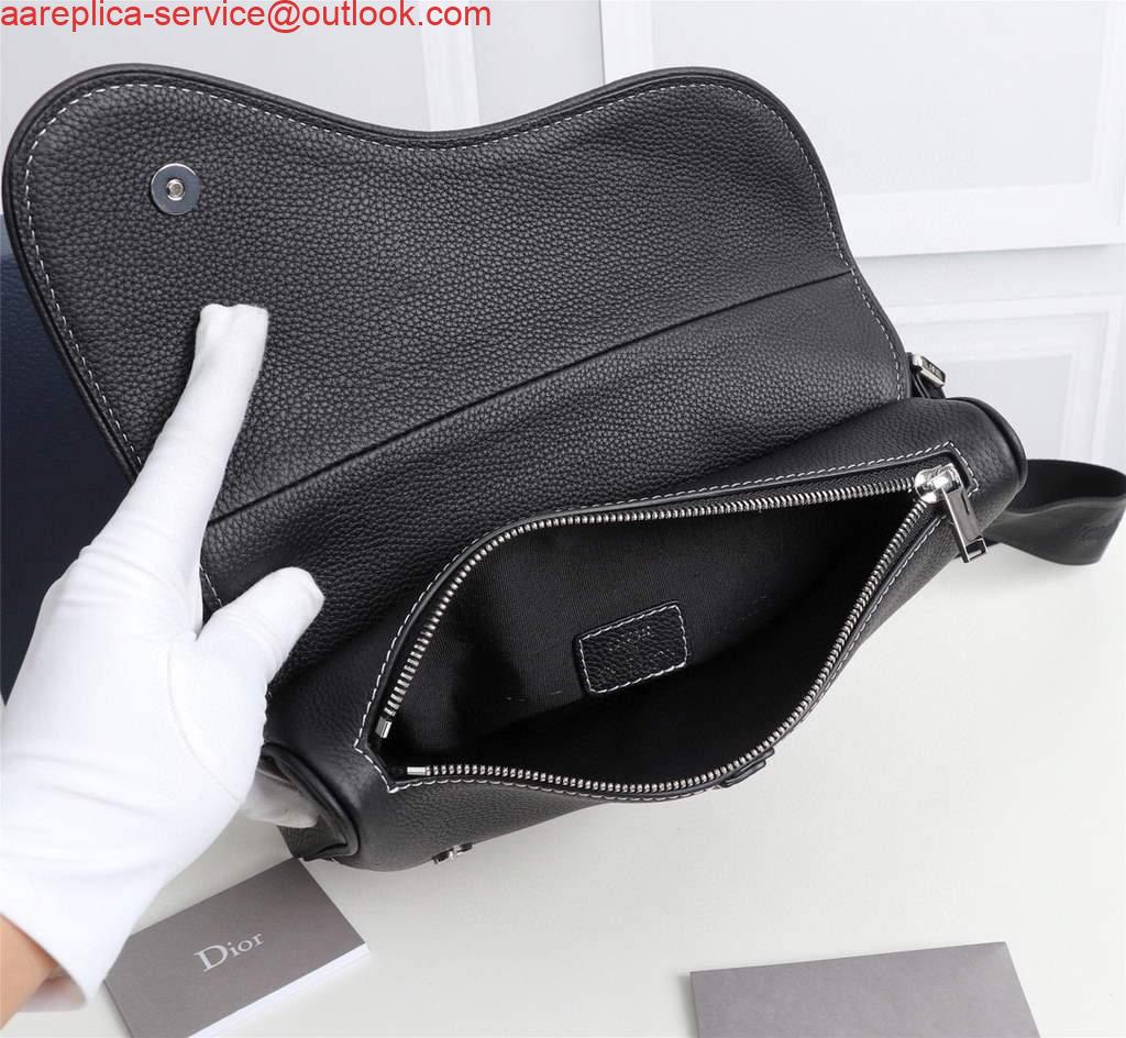 Replica Dior 1ADPO093 Saddle Men Bag Grained Calfskin Black 7 Replica Dior 1ADPO093 Saddle Men Bag Grained Calfskin Black 7