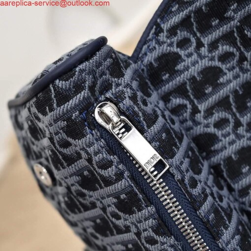 Replica Dior 1ADPO093 Saddle Men Bag Dior Oblique Jacquard Blue 6