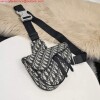 Replica Dior 1ADPO093 Saddle Men Bag Dior Oblique Jacquard Black With Beige 9