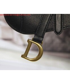 Replica Dior M6008 Bag Saddle Super Mini Bag Cowhide Leather Black 2