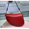 Replica Dior M0446 Dior Saddle Bag M0447 Red Goatskin Gold Hardware