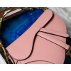 Replica Dior M0446 Dior Saddle Bag M0447 Pink Grained Calfskin