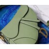 Replica Dior M0446 Dior Saddle Bag M0447 Light Green Grained Calfskin