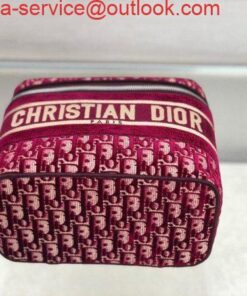 Replica Dior S5480 DiorTravel Vanity Case Bag Wine Red 2