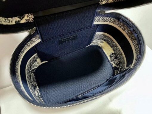 Replica Dior S5480 DiorTravel Vanity Case Bag Navy Blue 7