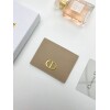 Replica Dior S2098 Wallet 30 Montaigne card holder M928 Apricot Grained Calfskin