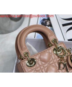 Replica Dior S0856 MICRO LADY Dior Bag Tan Cannage Lambskin 2