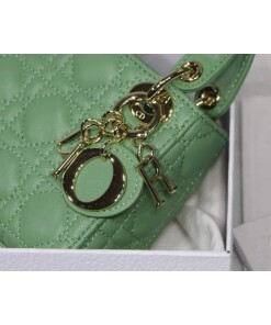 Replica Dior S0856 MICRO LADY Dior Bag Green Cannage Lambskin