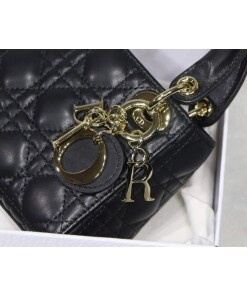 Replica Dior S0856 MICRO LADY Dior Bag Black Cannage Lambskin
