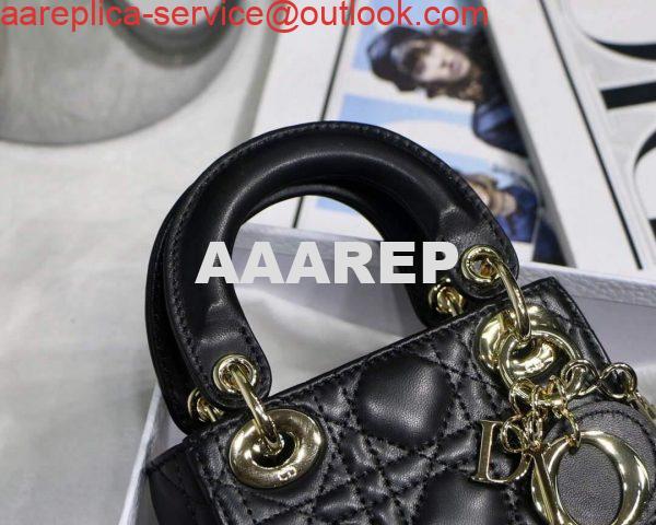 Replica Dior S0856 MICRO LADY Dior Bag Black Cannage Lambskin 2 Replica Dior S0856 MICRO LADY Dior Bag Black Cannage Lambskin 2