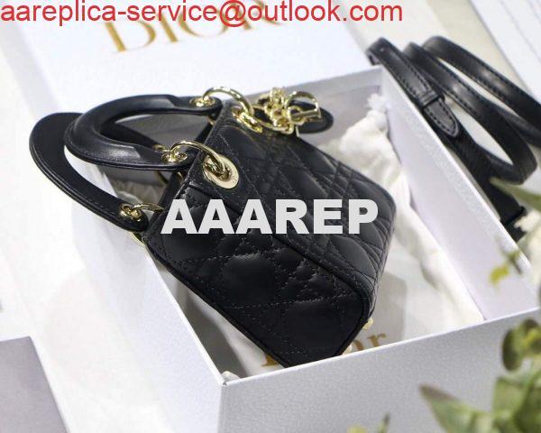 Replica Dior S0856 MICRO LADY Dior Bag Black Cannage Lambskin 5 Replica Dior S0856 MICRO LADY Dior Bag Black Cannage Lambskin 5