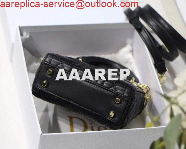 Replica Dior S0856 MICRO LADY Dior Bag Black Cannage Lambskin 6 Replica Dior S0856 MICRO LADY Dior Bag Black Cannage Lambskin 6