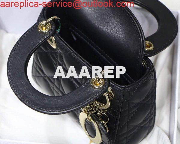 Replica Dior S0856 MICRO LADY Dior Bag Black Cannage Lambskin 8 Replica Dior S0856 MICRO LADY Dior Bag Black Cannage Lambskin 8