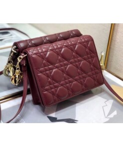Replica Dior S0855 Dior Lady Dior Pouch Wine Red Ultramatte Cannage Calfskin Replica Dior S0855 Dior Lady Dior Pouch Wine Red Ultramatte Cannage Calfskin