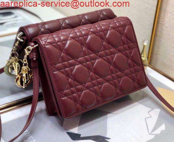 Replica Dior S0855 Dior Lady Dior Pouch Wine Red Ultramatte Cannage Calfskin Replica Dior S0855 Dior Lady Dior Pouch Wine Red Ultramatte Cannage Calfskin