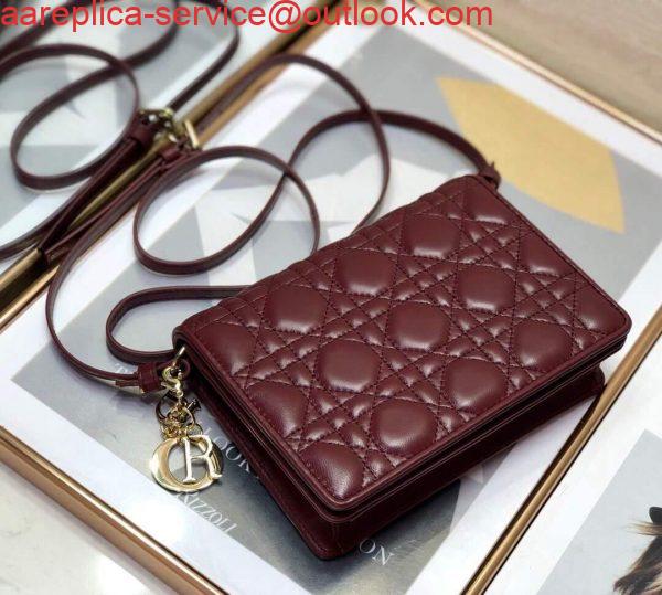 Replica Dior S0855 Dior Lady Dior Pouch Wine Red Ultramatte Cannage Calfskin 5 Replica Dior S0855 Dior Lady Dior Pouch Wine Red Ultramatte Cannage Calfskin 5