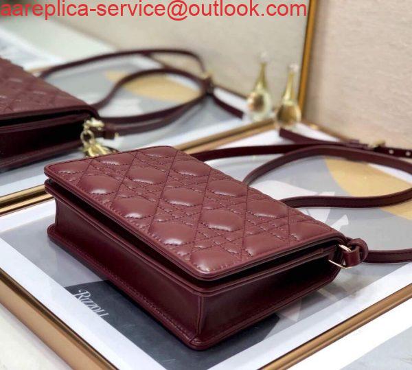 Replica Dior S0855 Dior Lady Dior Pouch Wine Red Ultramatte Cannage Calfskin 6 Replica Dior S0855 Dior Lady Dior Pouch Wine Red Ultramatte Cannage Calfskin 6