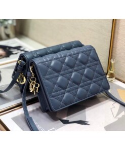 Replica Dior S0855 Dior Lady Dior Pouch Ultramatte Cannage Calfskin Navy Blue Replica Dior S0855 Dior Lady Dior Pouch Ultramatte Cannage Calfskin Navy Blue