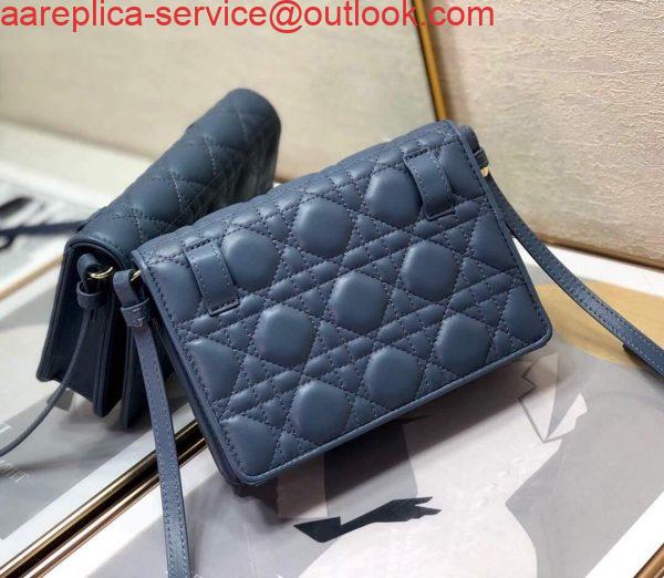 Replica Dior S0855 Dior Lady Dior Pouch Ultramatte Cannage Calfskin Navy Blue 2 Replica Dior S0855 Dior Lady Dior Pouch Ultramatte Cannage Calfskin Navy Blue 2