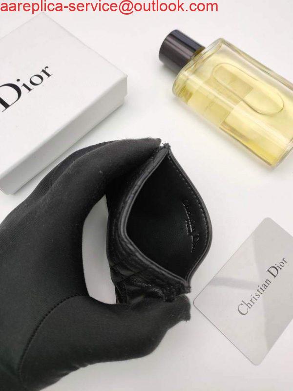 Replica Dior S0126 Dioramour Lady Dior card holder Black Patent Cannage Calfskin 4 Replica Dior S0126 Dioramour Lady Dior card holder Black Patent Cannage Calfskin 4