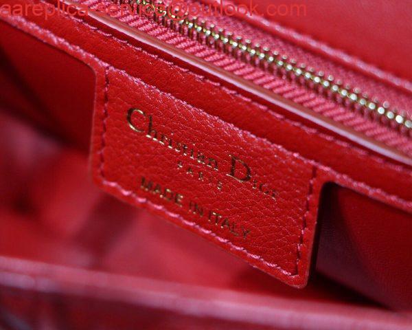 Replica Dior M9241 Dior Small Dior Caro Bag Red 8 Replica Dior M9241 Dior Small Dior Caro Bag Red 8