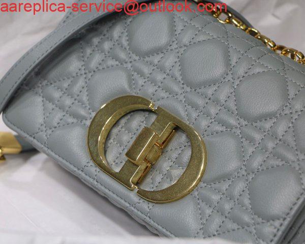 Replica Dior M9241 Dior Small Dior Caro Bag Light Blue Replica Dior M9241 Dior Small Dior Caro Bag Light Blue