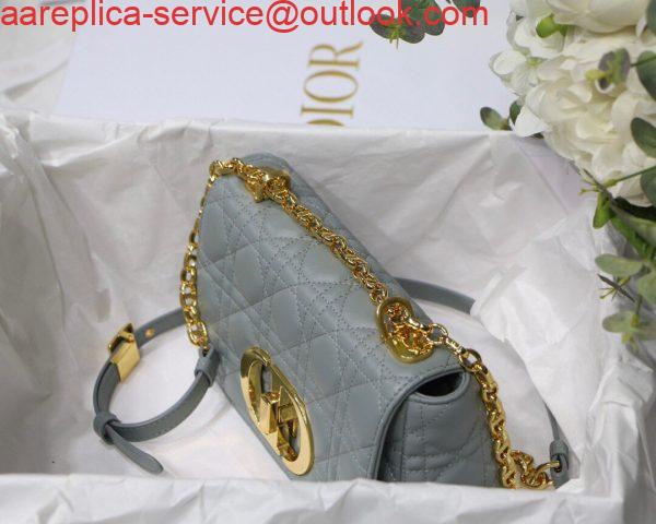 Replica Dior M9241 Dior Small Dior Caro Bag Light Blue 3 Replica Dior M9241 Dior Small Dior Caro Bag Light Blue 3