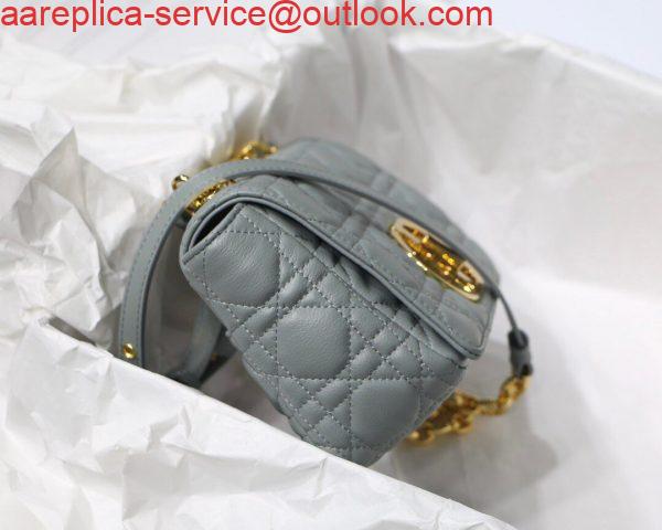 Replica Dior M9241 Dior Small Dior Caro Bag Light Blue 4 Replica Dior M9241 Dior Small Dior Caro Bag Light Blue 4