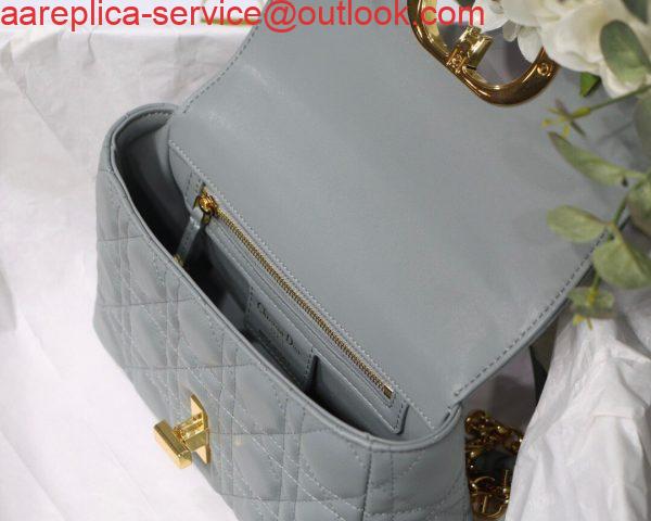 Replica Dior M9241 Dior Small Dior Caro Bag Light Blue 7 Replica Dior M9241 Dior Small Dior Caro Bag Light Blue 7