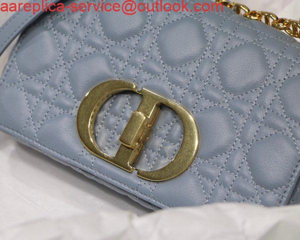 Replica Dior M9241 Dior Small Dior Caro Bag Blue Replica Dior M9241 Dior Small Dior Caro Bag Blue