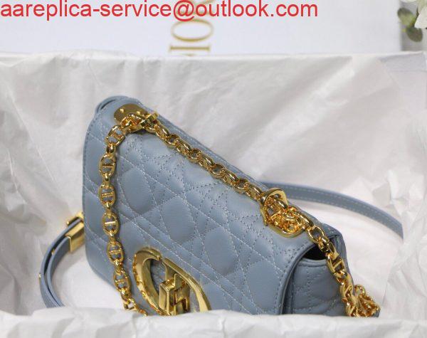 Replica Dior M9241 Dior Small Dior Caro Bag Blue 3 Replica Dior M9241 Dior Small Dior Caro Bag Blue 3