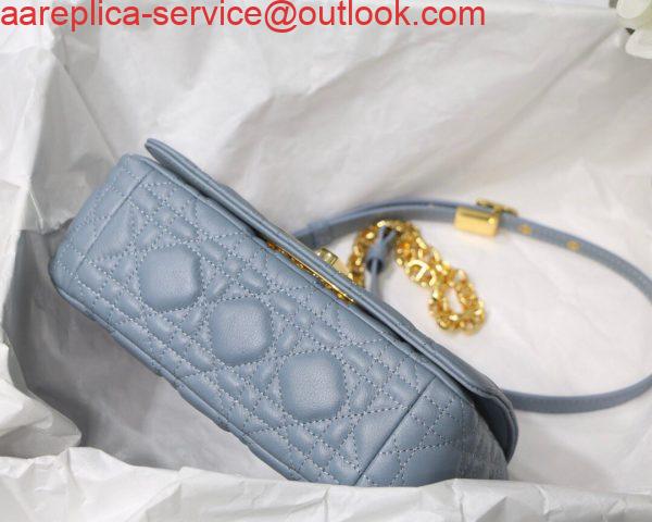 Replica Dior M9241 Dior Small Dior Caro Bag Blue 5 Replica Dior M9241 Dior Small Dior Caro Bag Blue 5